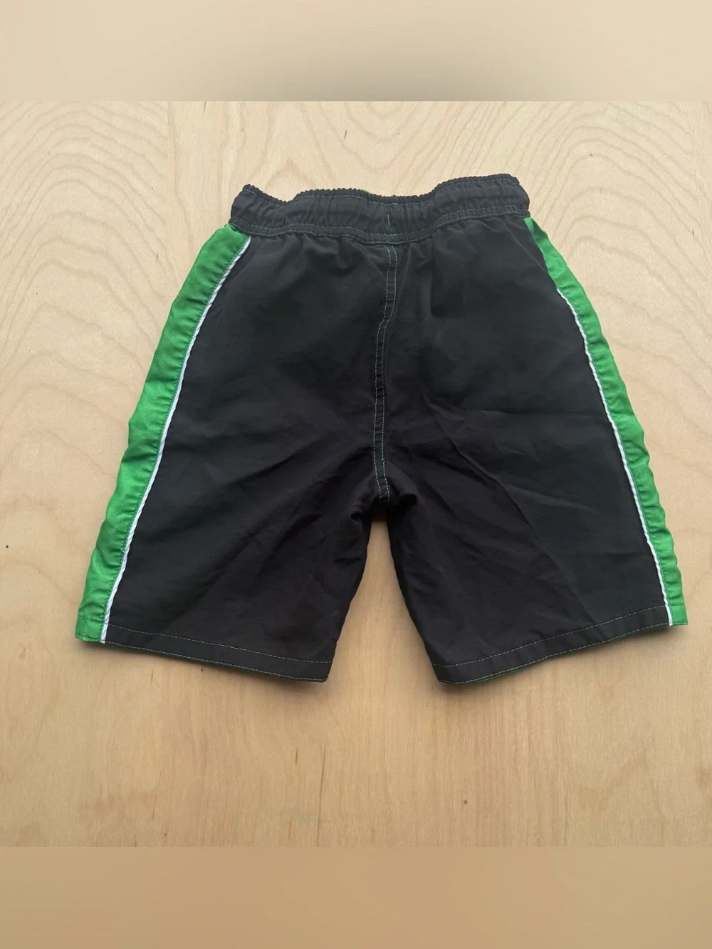Minecraft Creeper Black Green Kids Boys Swim Trunks Drawstring Graphic size 7